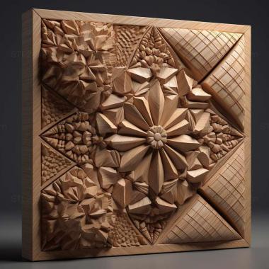 Patterns and decorations stl geometry 1 3d model